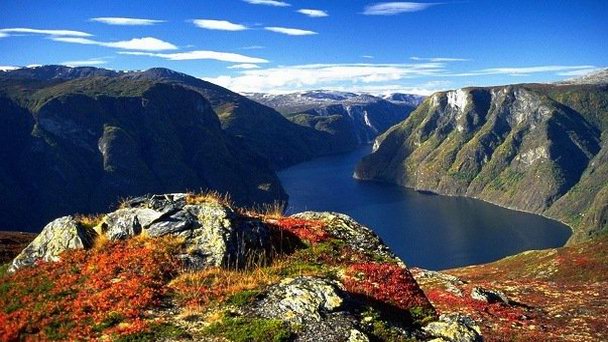 Район Хардангерфьорда в Регионе Фьордов