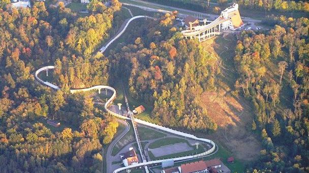 Санно-бобслейная трасса в Сигулде в Сигулде