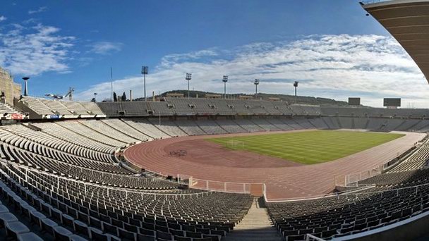 Олимпийский стадион в Барселоне в Барселоне