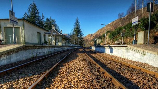 Станция Гленфиннан в Шотландии