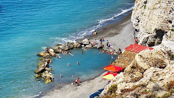 Термальный пляж на Косе