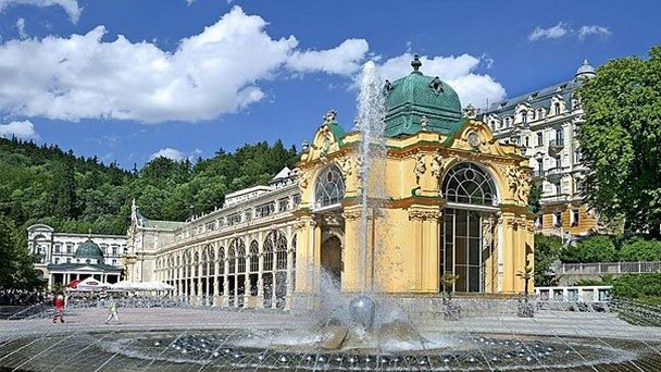 Поющий фонтан в Марианских Лазне