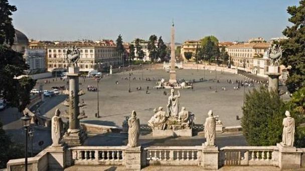 Пьяцца дель Пополо в Риме