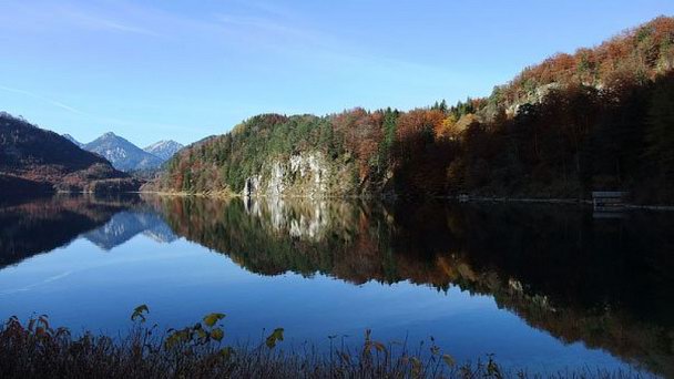 Озеро Альп в Баварии
