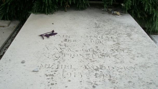 Городское кладбище могила Марка Шагала на Лазурном береге Городское кладбище могила Марка Шагала на Лазурном береге