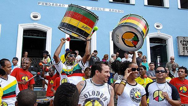 Шоу Олодум в Сальвадоре