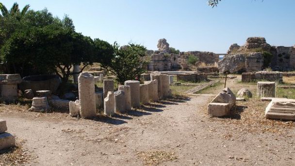 Археологические раскопки римских бань (Archaelogical site of roman bath) в Самосе