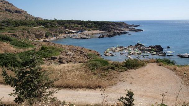 Пляж Nicolas Beach Cantina на Родосе