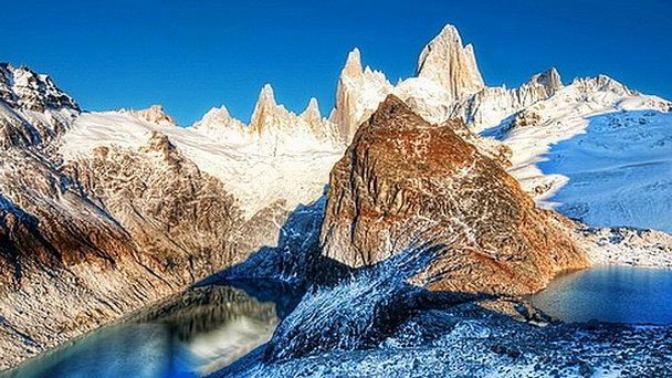 Пик Фицрой в Патагонии