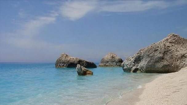 Пляж Каваликефта в Лефкаде Пляж Каваликефта в Лефкаде