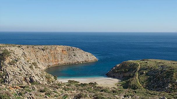 Пляж Афрата на Острове Крит Пляж Афрата на Острове Крит