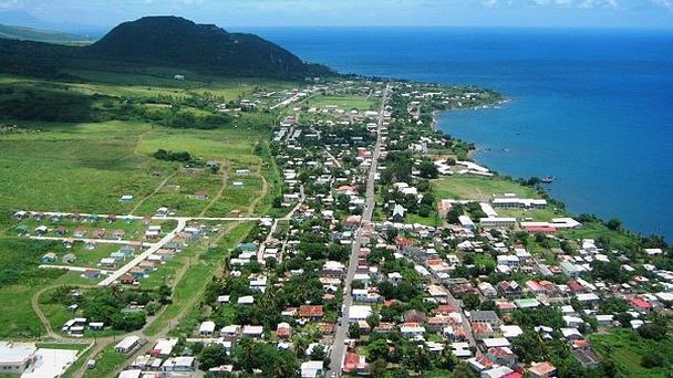 Городок Сенди-Пойнт на Сент-Китсе Городок Сенди-Пойнт на Сент-Китсе