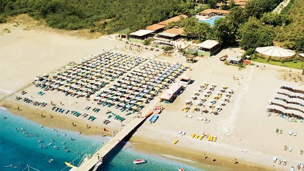 Пляж отеля Club Phaselis в Кемере