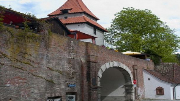 Башня Зеельтурм в Ульме в Баден-Вюртемберге