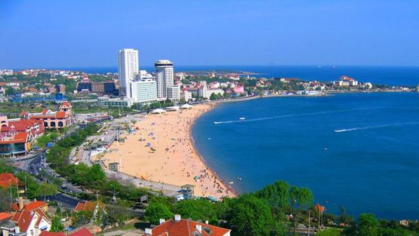 Пляж Золотой Циндао в Шаньдуне