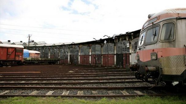 Железнодорожный парк Аугсбурга в Баварии