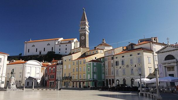 Город Пиран на Адриатическом побережье
