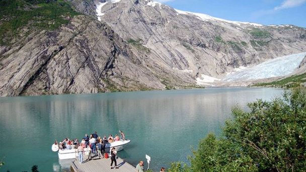 Ледник Нигардсбреен на Леднике Юстедалсбреэн