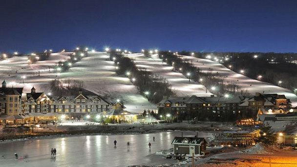 Горнолыжный курорт Blue Mountain в Онтарио