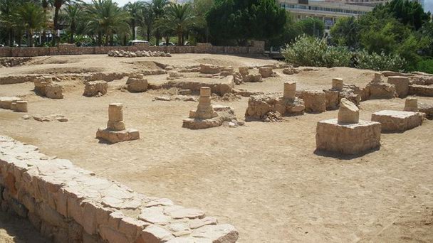 Руины древнего города Айла в Акабе