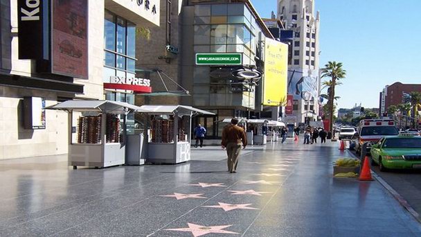 Голливудская Аллея славы в Калифорнии