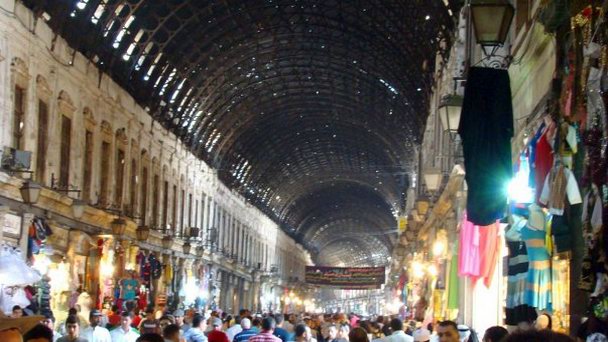 Рынок Сук аль-Хамидия в Дамаске