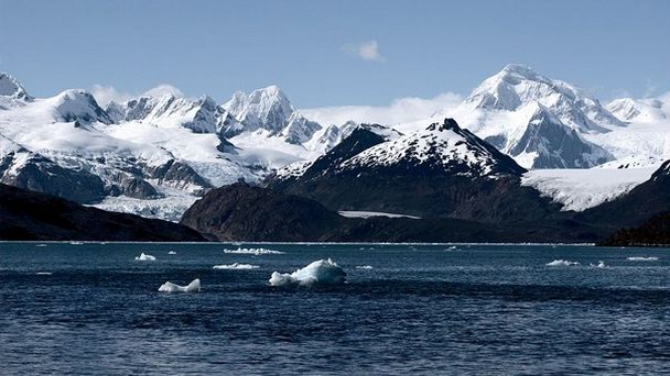 Ледник Маринелли в заливе Альмирансо в Южной Патагонии