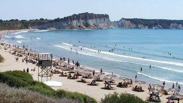 Пляж Василикос на Закинфе