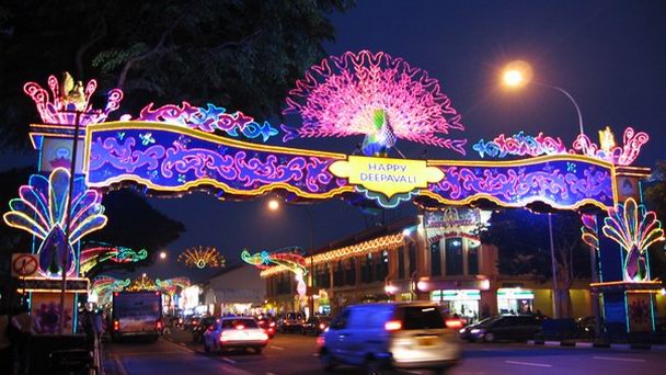 Этнический квартал Маленькая Индия в Сингапуре