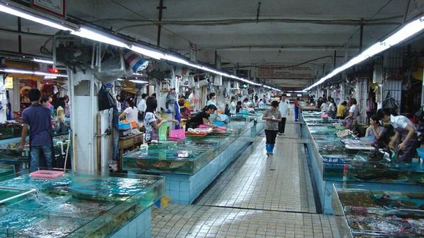 Рыбный рынок Nanning в Илане