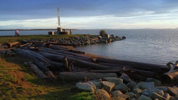 Парк Garry Point в Британской Колумбии Парк Garry Point в Британской Колумбии