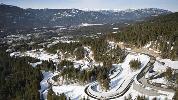 Центр санного спорта в Уистлере