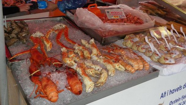 Рыбный рынок Бергена в Регионе Фьордов