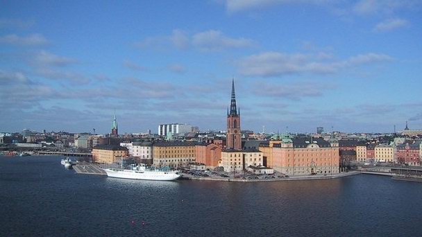 Остров Риддархольмен в Стокгольме