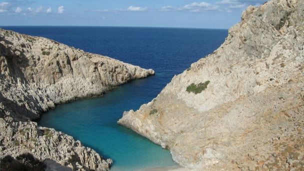 Пляж Чертова гавань на Острове Крит