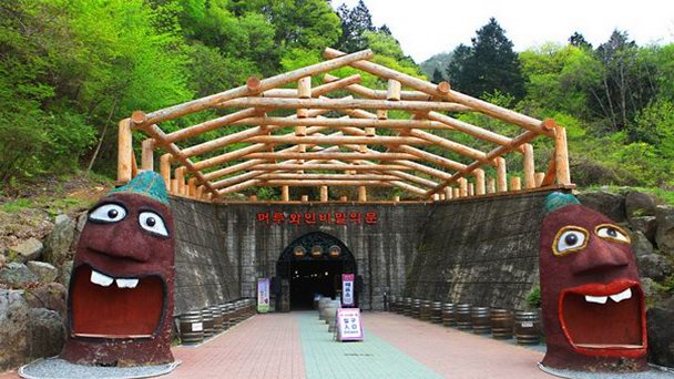 Винная пещера в районе Мучжу в Сеуле Винная пещера в районе Мучжу в Сеуле