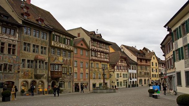 Исторический центр Штайн-ам-Райна в Шаффхаузене