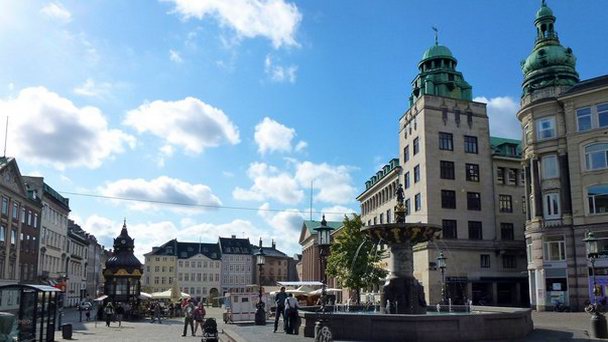 Площадь Gammeltorv в Копенгагене