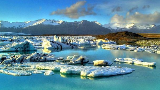 Ледяная Лагуна в Южной Исландии Ледяная Лагуна в Южной Исландии