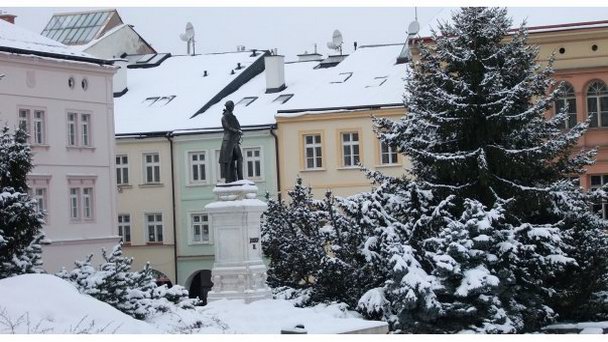 Главная площадь старого города в Градец-Кралове