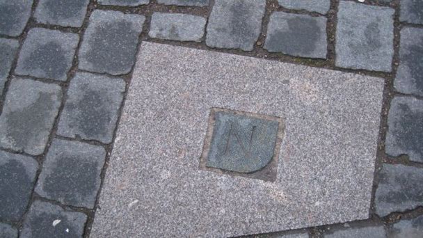 Камень Наполеона в Дрездене