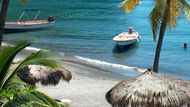 Пляж Анс-Шастане в Сент Люсии Пляж Анс-Шастане в Сент Люсии