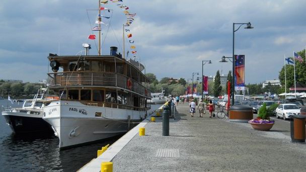 Улица Satamapuistonkatu в Савонлинне