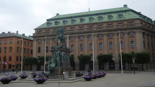 Площадь Густава Адольфа в Стокгольме