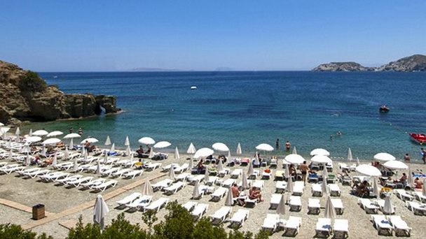 Пляж Псаромоура на Острове Крит