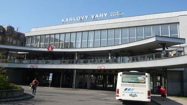 Автовокзал в Карловых Варах в Карловых Варах