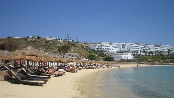 Пляж Псару на Миконосе