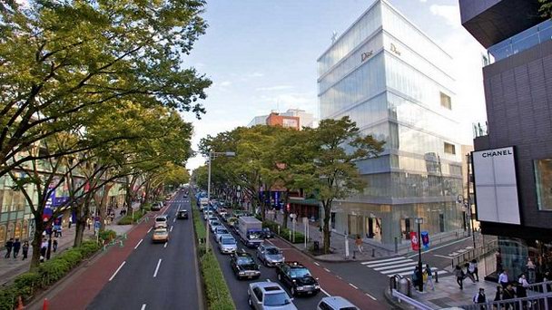 Улица Омотесандо в Токио