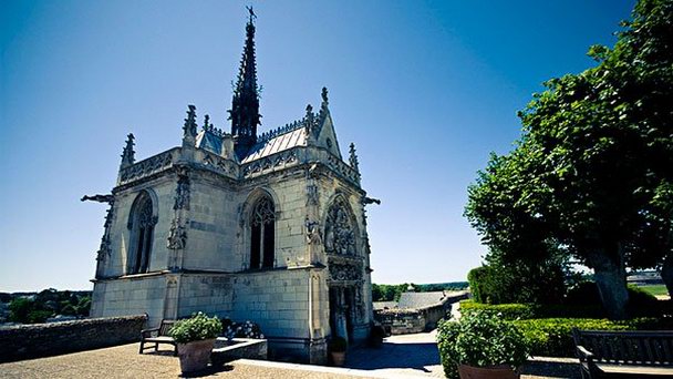 Часовня Сент Юбер замка Амбуаз в Долине Луары