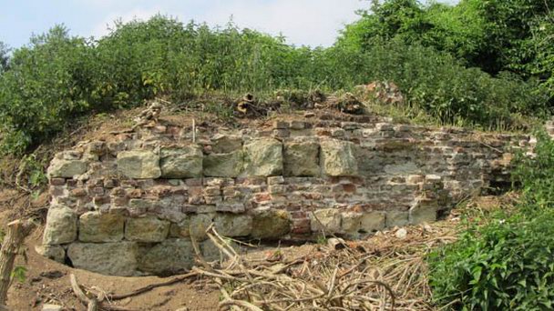 Руины замка Геннеперхуис в Лимбурге